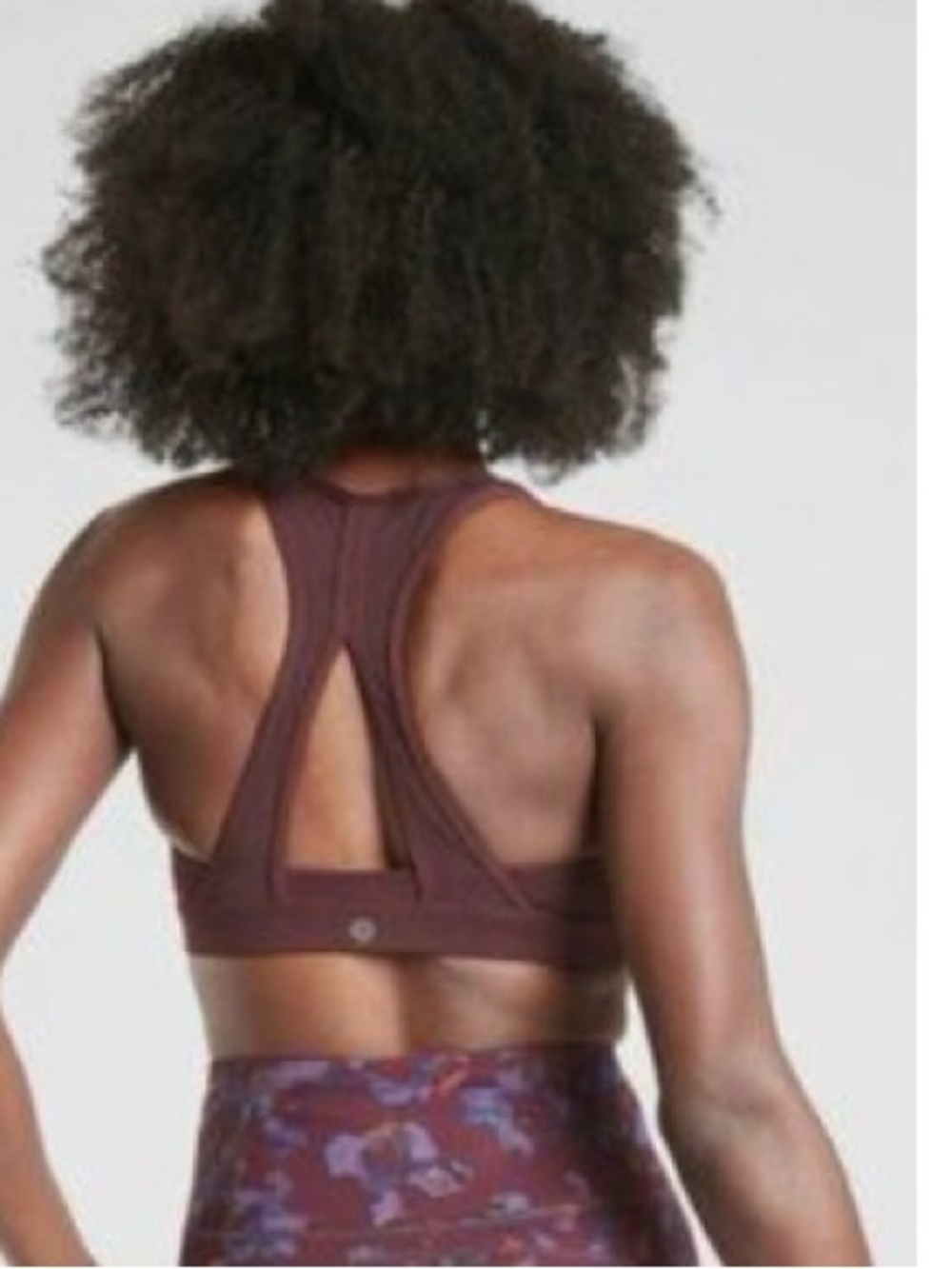 Athleta Contender Mesh Raceback Sport Bra Dusty Pink Size Medium